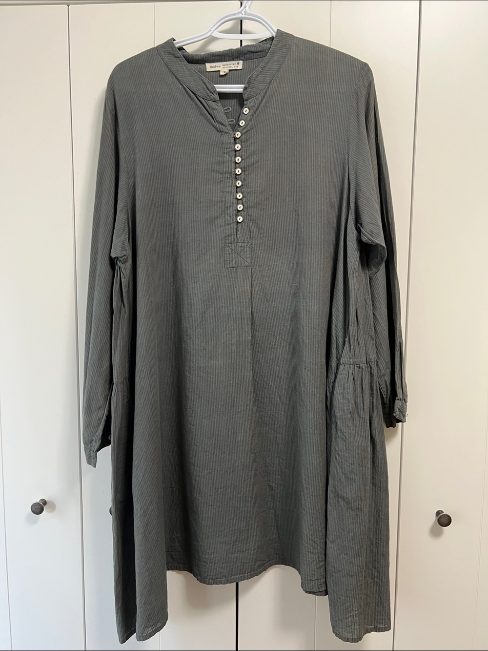 Maiwa 100% Cotton slow clothing Tunic size M